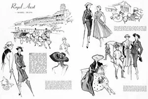Fashions Collection: Royal Ascot fashions, 1951