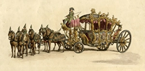 Royal coach and horses, ready for a special event Royal coach and horses, ready for a special event