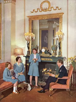 Royal family at home, special sitting for ILN, May 1942