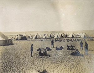 Royal Fusiliers at camp in Egypt, WW1 Royal Fusiliers at camp in Egypt, WW1