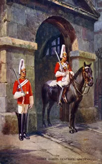 Royal Horse Guard Sentries - Life Guards, Horseguards Parade, Whitehall, London Date