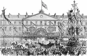 Carriages Gallery: Royal Procession passing the London Hospital, Whitechapel