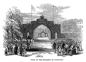 Royal progress to Balmoral: Banchory triumphal arch, 1848 Royal progress to Balmoral: Banchory triumphal arch, 1848