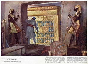 Pharoah Collection: The royal shrine within the tomb of Tutankhamen