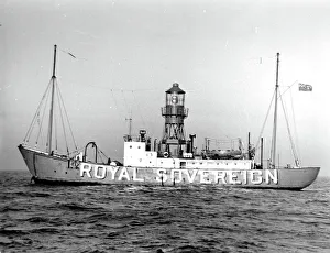 Royal Sovereign light ship off Eastbourne, Sussex Royal Sovereign light ship off Eastbourne, Sussex