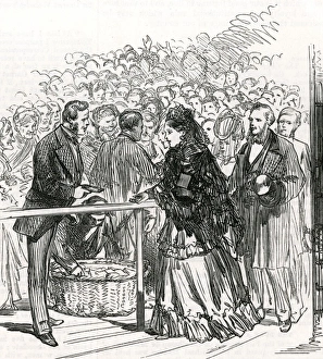 Royal Wedding 1874 - distribution of bridal cake Royal Wedding 1874 - distribution of bridal cake