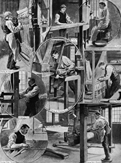 Royal wedding 1893 - weaving the wedding dress Royal wedding 1893 - weaving the wedding dress