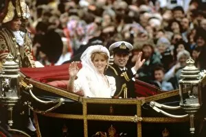 1986 Gallery: Royal Wedding 1986 - just married