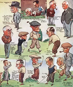 Caricatures Gallery: The Royal Wimbledon Golf Club