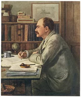 Writing Collection: Rudyard Kipling at Desk