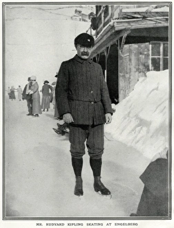 Rudyard Kipling skating at Engelberg Rudyard Kipling skating at Engelberg