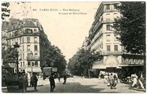 Rue Balagny, Avenue de St Ouen, Paris, France Rue Balagny, Avenue de St Ouen, Paris, France
