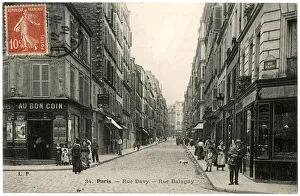 Rue Davy from Rue Balagny, Paris, France Rue Davy from Rue Balagny, Paris, France