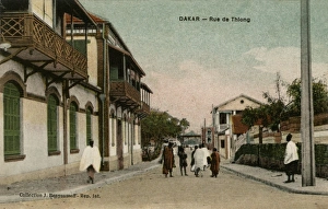 Rue de Thiong in Dakar, Senegal