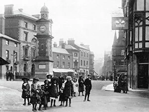 Rugby Collection: Rugby Market Place early 1900s