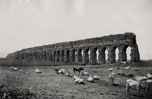 Ruins of an ancient Roman aquaduct, near Rome Italy Ruins of an ancient Roman aquaduct, near Rome Italy