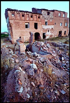 Images Dated 8th December 2015: Ruins, Belchite, Spain