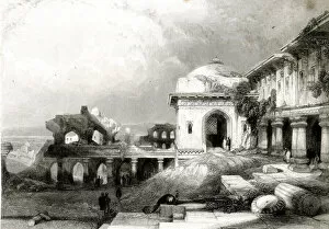 Uttar Gallery: Ruins at Futtipur Sikra (Fatehpur Sikri), India