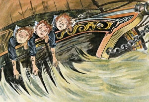 Sickness Collection: Three runaway schoolboys are very seasick