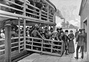 Images Dated 16th December 2004: Russian Emigrants landing in New York, 1892