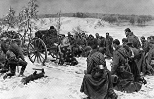 Russian soldiers attending open air service, WW1 Russian soldiers attending open air service, WW1