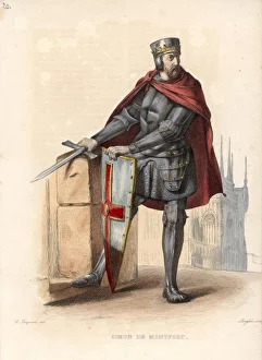 <b class=qtipBold><figcaption>S De Montfort/Jacquand</figcaption></b><br>SIMON DE MONTFORT Soldier and statesman<br><em>© Mary Evans Picture Library</em> S De Montfort/Jacquand