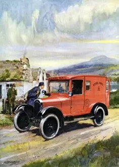Postal Gallery: S Teerwood. The mail van
