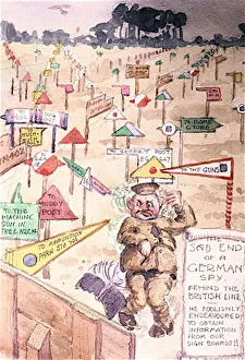 Sad End of a German Spy Behind the British Line, WW1 Sad End of a German Spy Behind the British Line, WW1