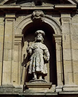 Saint James the Great (1st century-44). Statue. Facade of