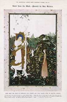 Saint Joan the Maid by Kay Nielsen. How Joan the Maid of Lorraine saw visions