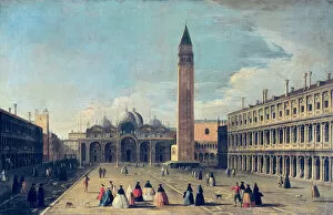 Saint Marks Square at Venice. 18th c. Anonymous