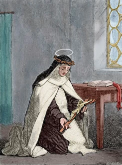 Saint Mary Magdalene of Pazzi (1566-1607). Italian Carmelite