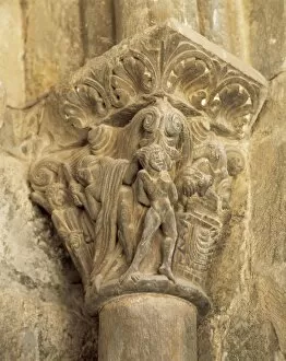 Xith Gallery: Saint Peters Cathedral. Capital. Jaca. Aragon. Spain