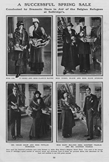 Sale at Selfridges in aid of Belgian refugees Sale at Selfridges in aid of Belgian refugees