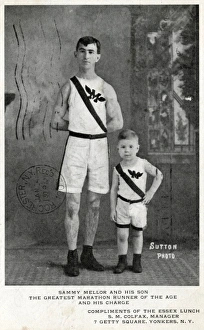 Sammy Mellor and his son, the greatest marathon runnner of t Sammy Mellor and his son, the greatest marathon runnner of t