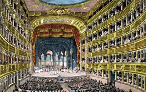 Teatro Gallery: San Carlo Theatre interior, Naples, Italy