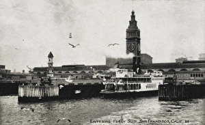 San Francisco - Ferryboat entering the Ferry Slip San Francisco - Ferryboat entering the Ferry Slip