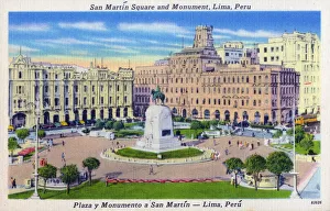 San Martin Square and Monument, Lima, Peru San Martin Square and Monument, Lima, Peru