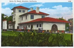 Stockton Gallery: Santa Fe Railroad Depot, Stockton, California, USA