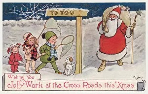 Promoting Gallery: Santa promoting road safety