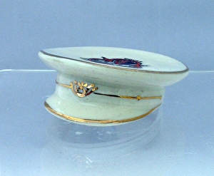 Savoy (Stoke on Trent) china Officers peaked hat Savoy (Stoke on Trent) china Officers peaked hat