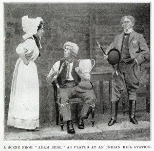 A scene from Adam Bede: as played at an Indian Hill Station. Date: 1898 A scene from Adam Bede: as played at an Indian Hill Station. Date: 1898