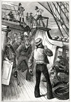 Scene on deck before the Fourth Battle of Ushant, also known as the Glorious First of Scene on deck before the Fourth Battle of Ushant, also known as the Glorious First of