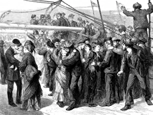 The Scene on the Deck of HMS Discovery at Portsmouth, 1876 The Scene on the Deck of HMS Discovery at Portsmouth, 1876