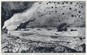 Scene during the evacuation of Dunkirk, WW2 Scene during the evacuation of Dunkirk, WW2