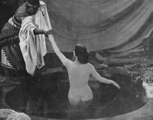 A scene from the French film Salammbo, 1925 A scene from the French film Salammbo, 1925