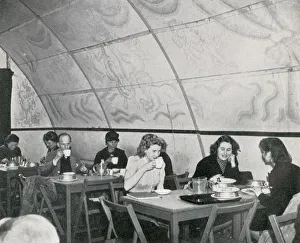 Scene inside a British Restaurant, one of a number of communal restaurants during Scene inside a British Restaurant, one of a number of communal restaurants during