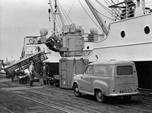 Scene at Leith Docks with ferry for Shetland Islands Scene at Leith Docks with ferry for Shetland Islands