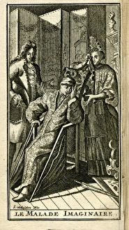 Scene from Molieres play, Le Malade Imaginaire Scene from Molieres play, Le Malade Imaginaire