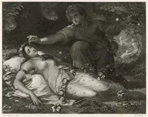 Asleep Gallery: Scene from Shakespeares Midsummer Nights Dream